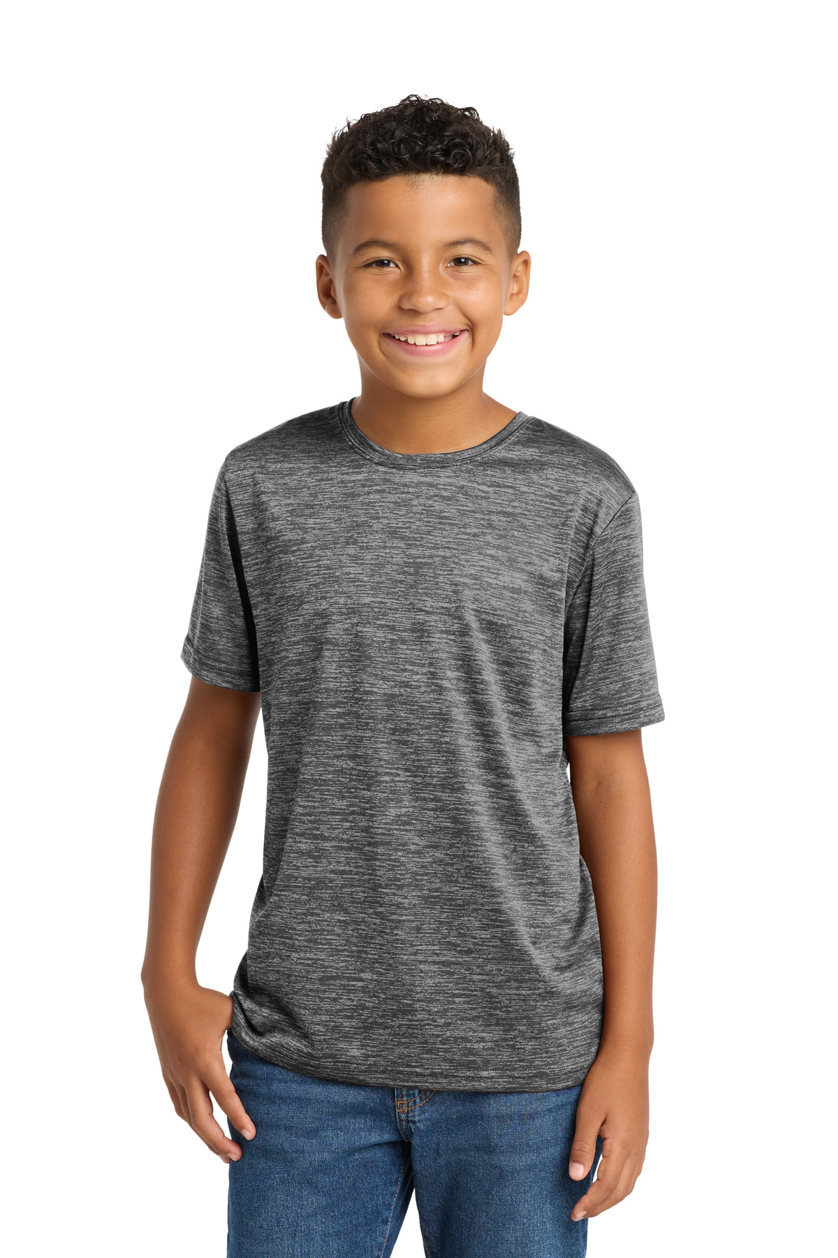 Sport-Tek Youth PosiCharge Electric Heather Tee. YST390 53