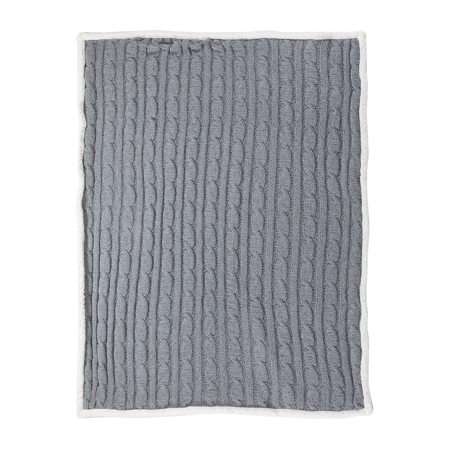 Cable Knit Chenille Throw 1