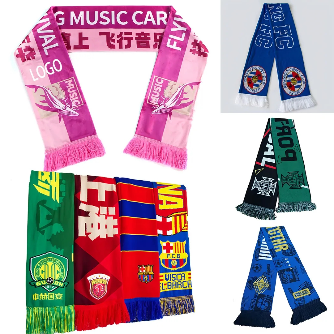 Wholesale Custom Logo Scarves Bulk Order Team Event Promotional Gifts 2