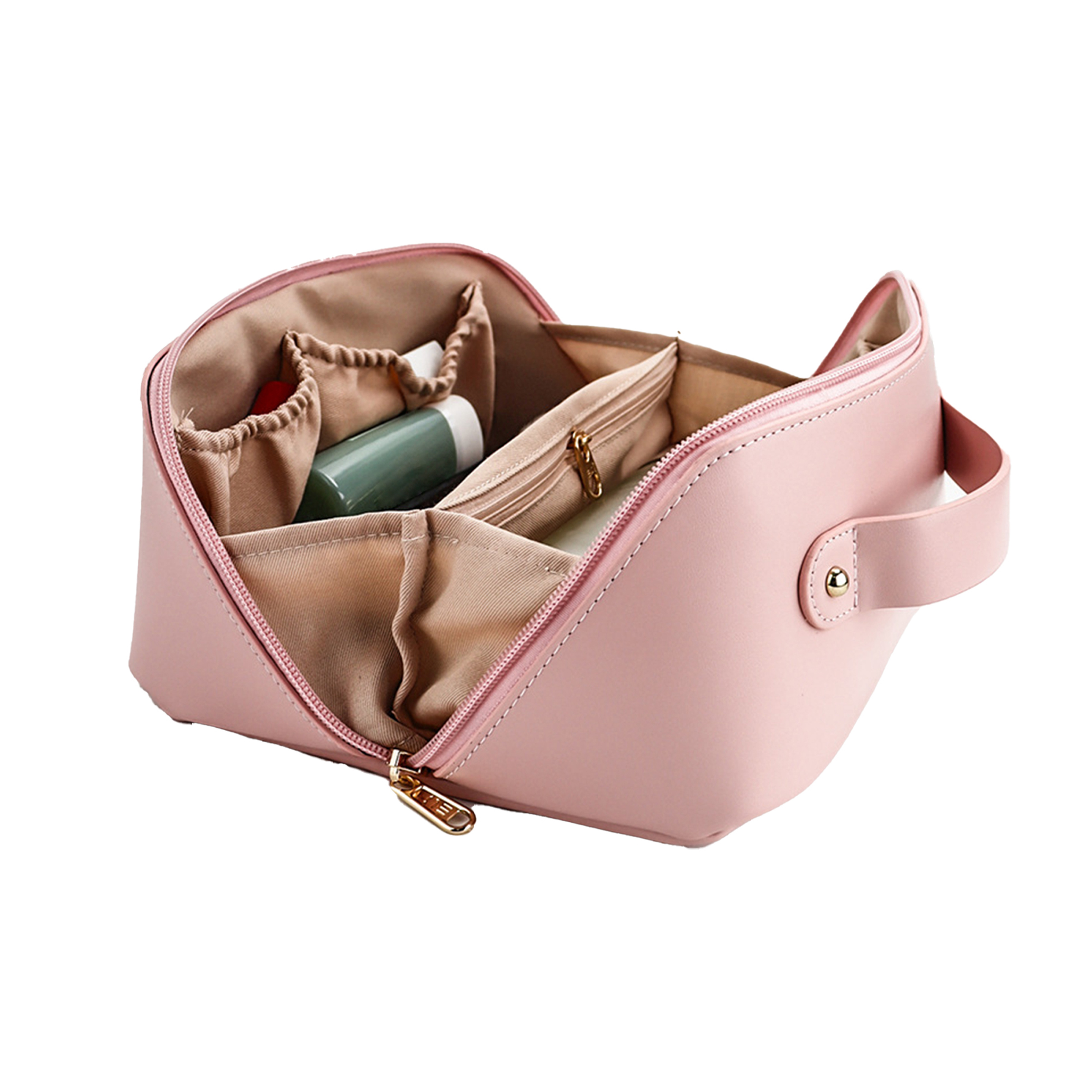 Polyurethane Elegant And Functional Travel Cosmetic Bag 10