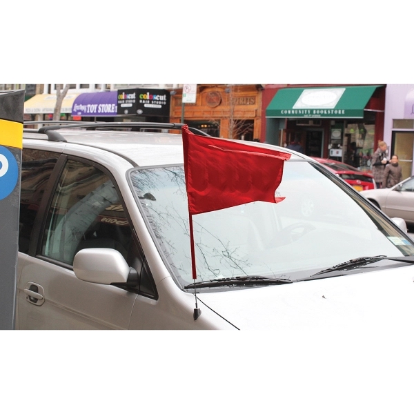 Semi-Stock Blanks Antenna Flags with Sleeves - wPoly 1