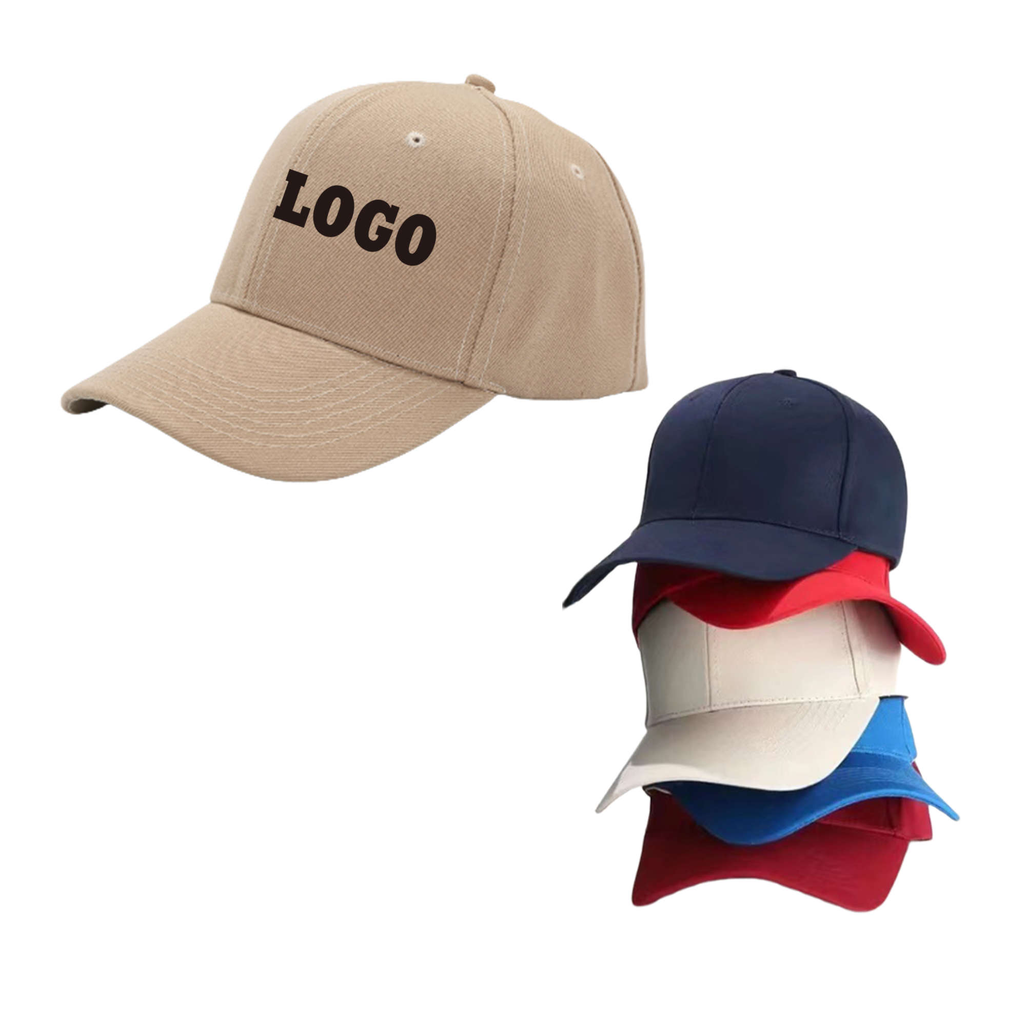 Baseball Cap With Metal Snap Adjuster MOQ50 5