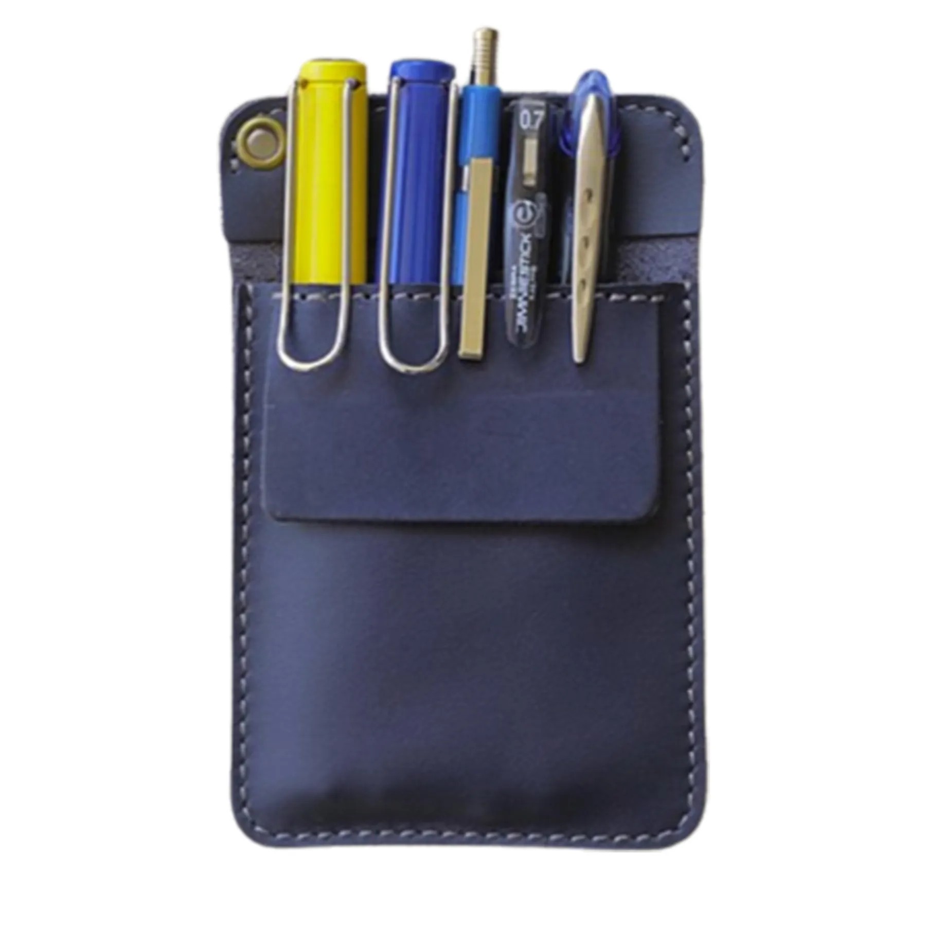 Leather Pen Pocket Pouch For Shirts 2