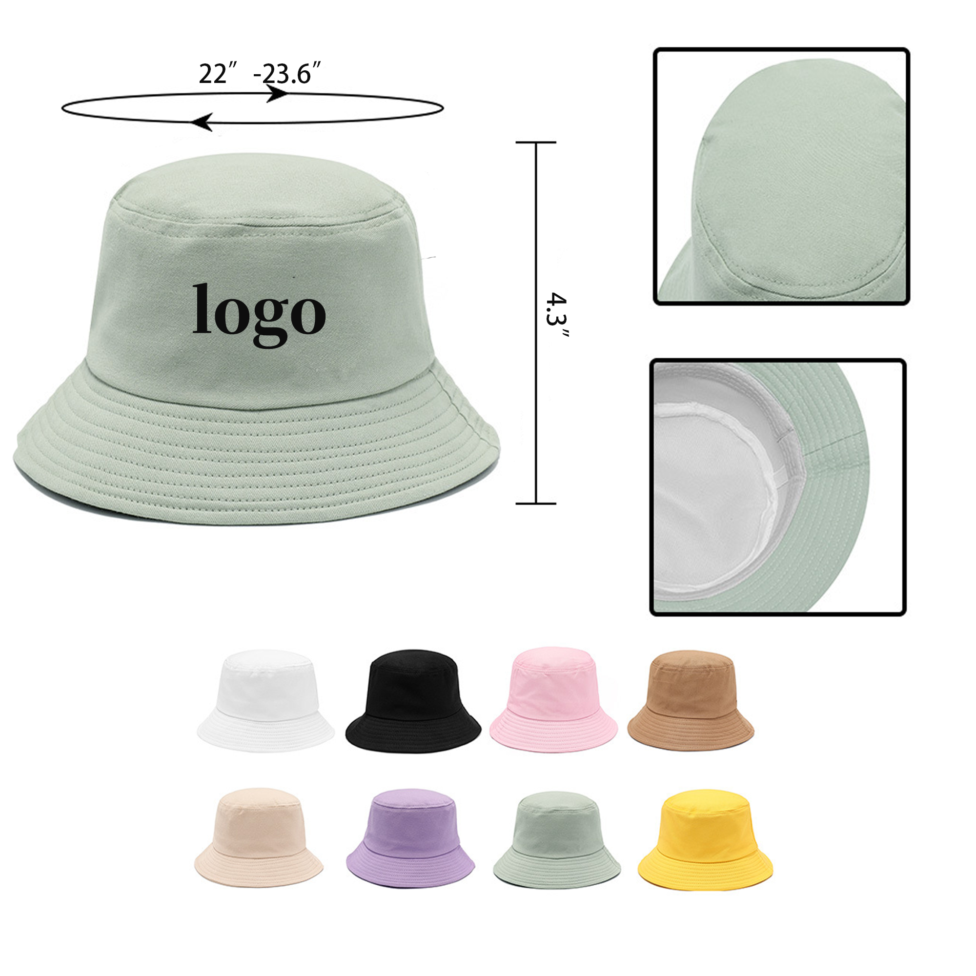 Customized single-sided fisherman hat 2