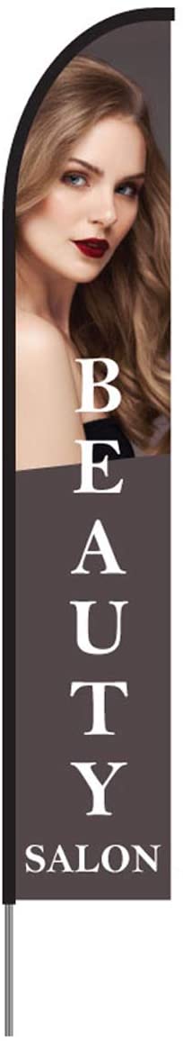 Beauty Salon Flag Kit Hardware 15' Feet Feather Flag Sign feather banners Outdoor Banner 1