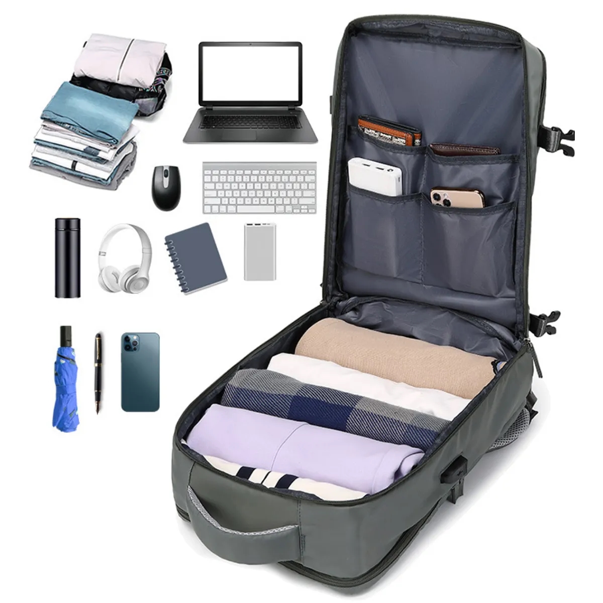 Custom Laptop Flight Approved Backpack for Sports Travel 3