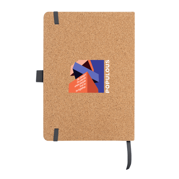Hickory Cork & Recycled PU Notebook 15