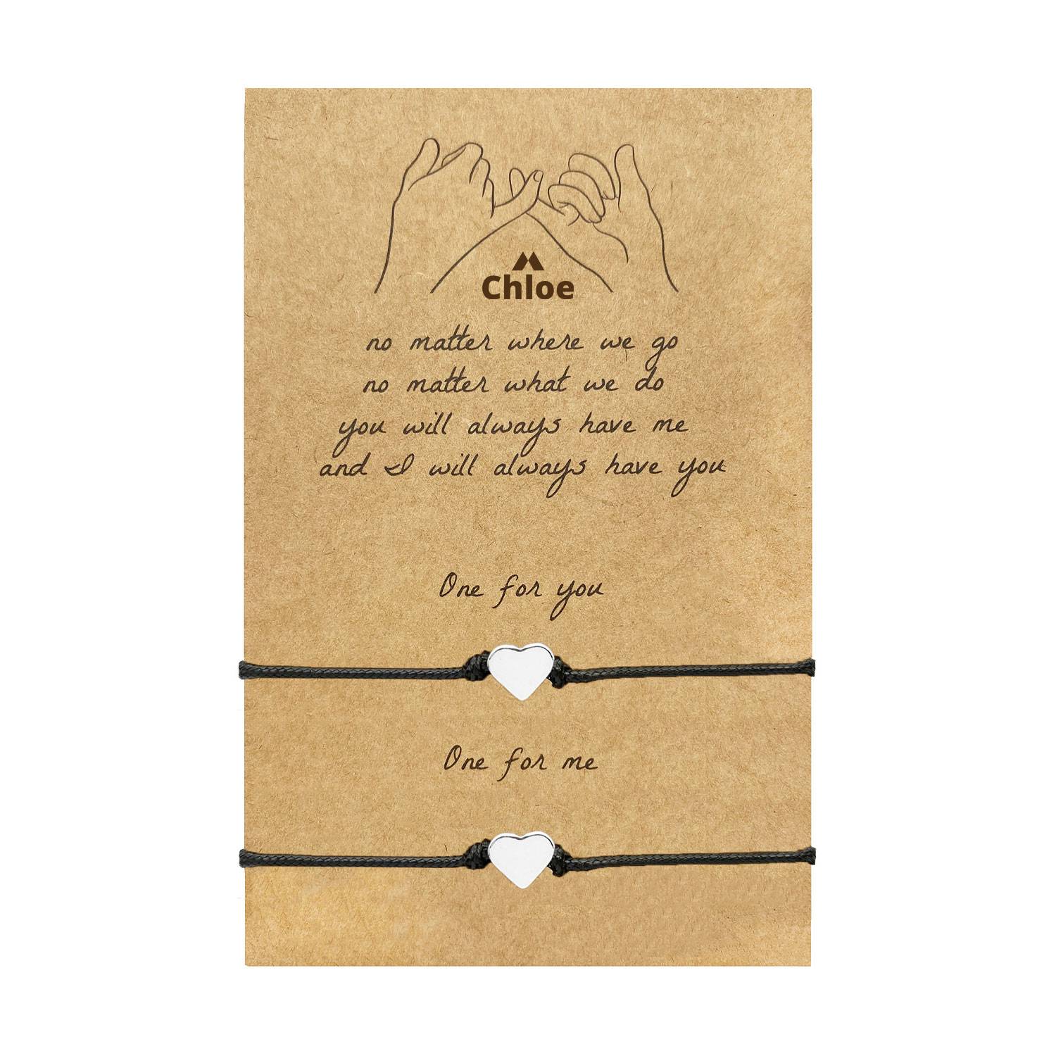 Heart woven rope bracelet 4