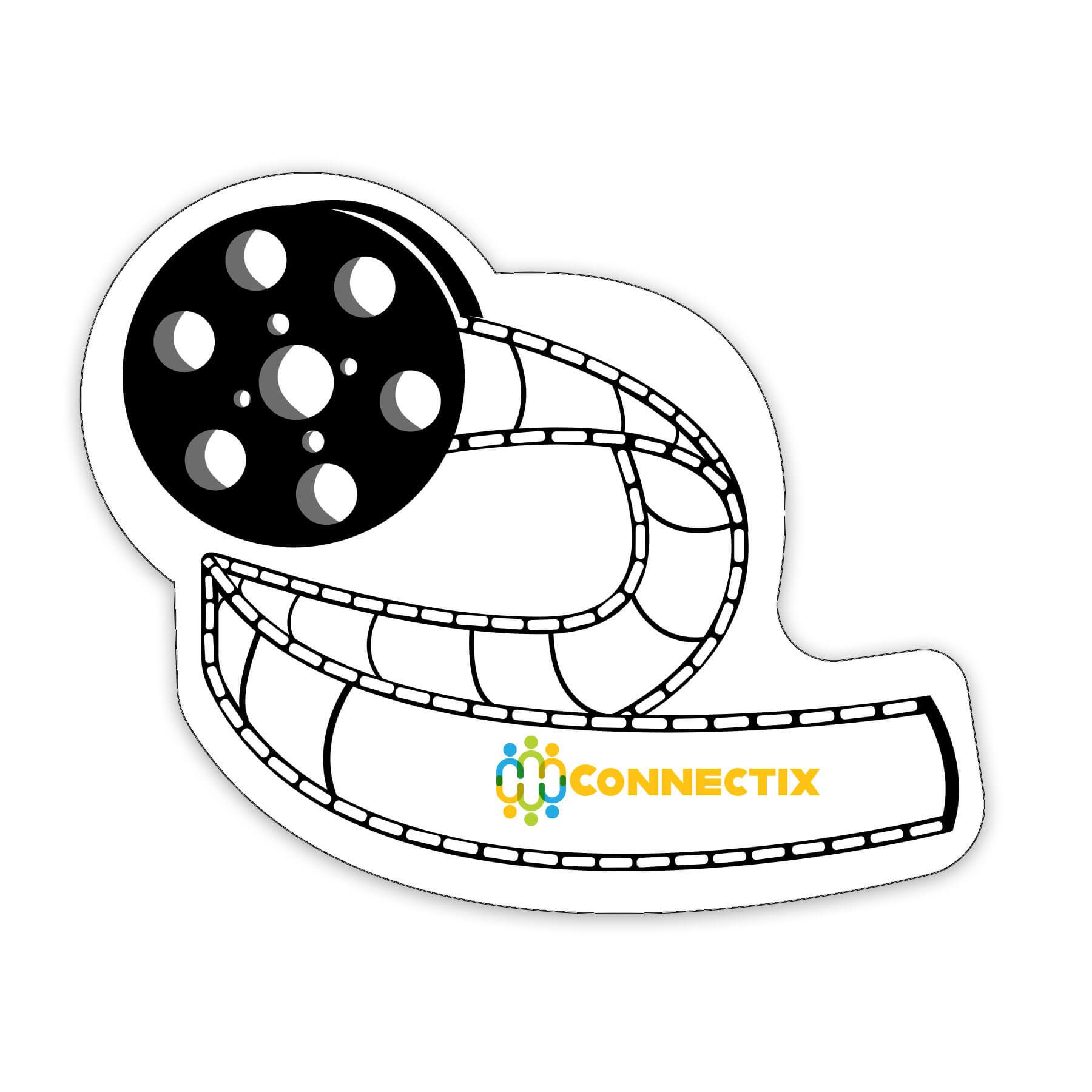 Film Reel Shaped NoteKeeper™ Magnet 35 Mil 3
