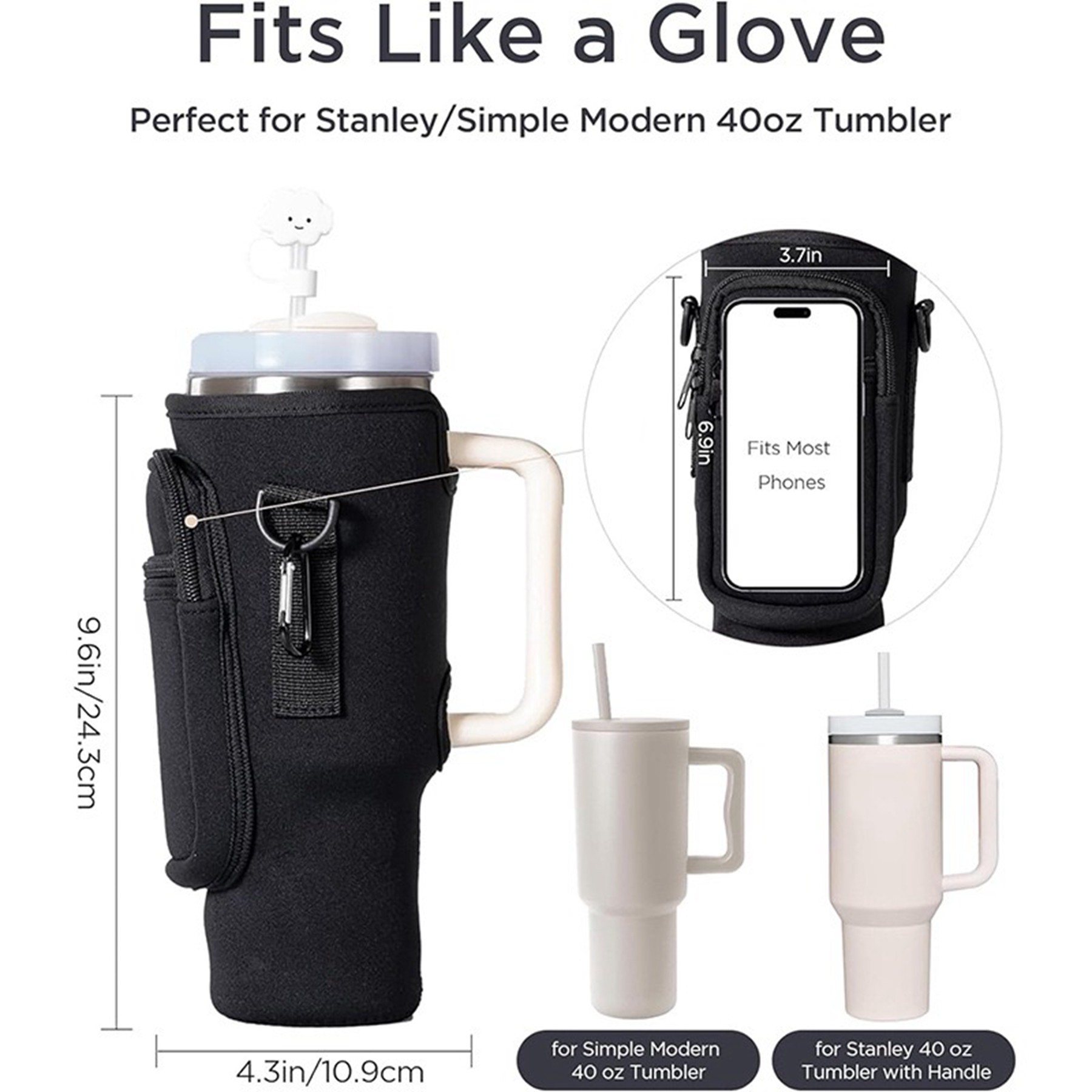 Storage Bag For Tumbler With Shoulder Strap 5
