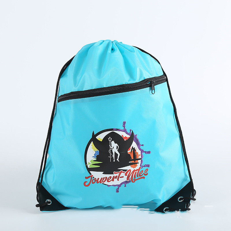 Drawstring Bag with Zipper 2