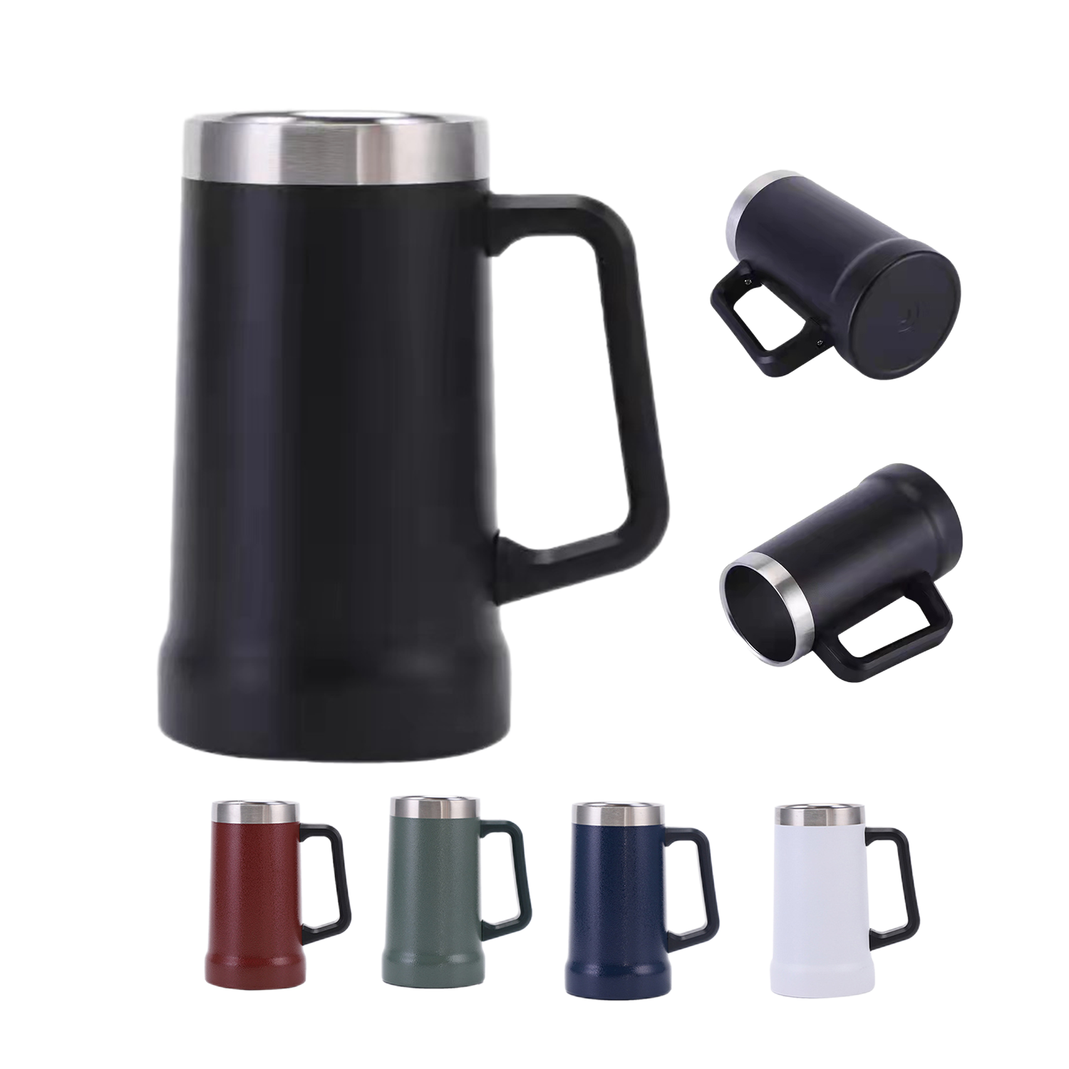 24 Oz Big Grip Beer Stein 1