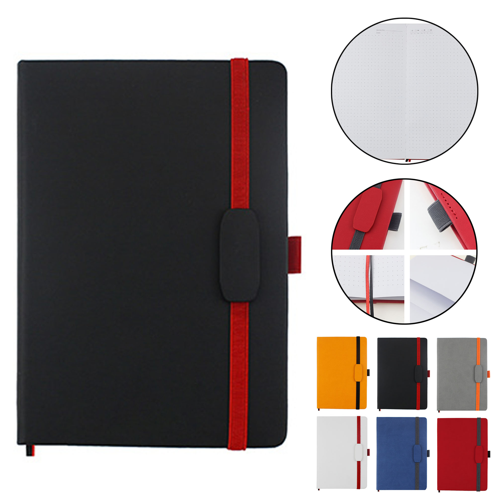 Custom Logo A5 Notebook PU Diary for Office Business Stationery Promotional Gift 5