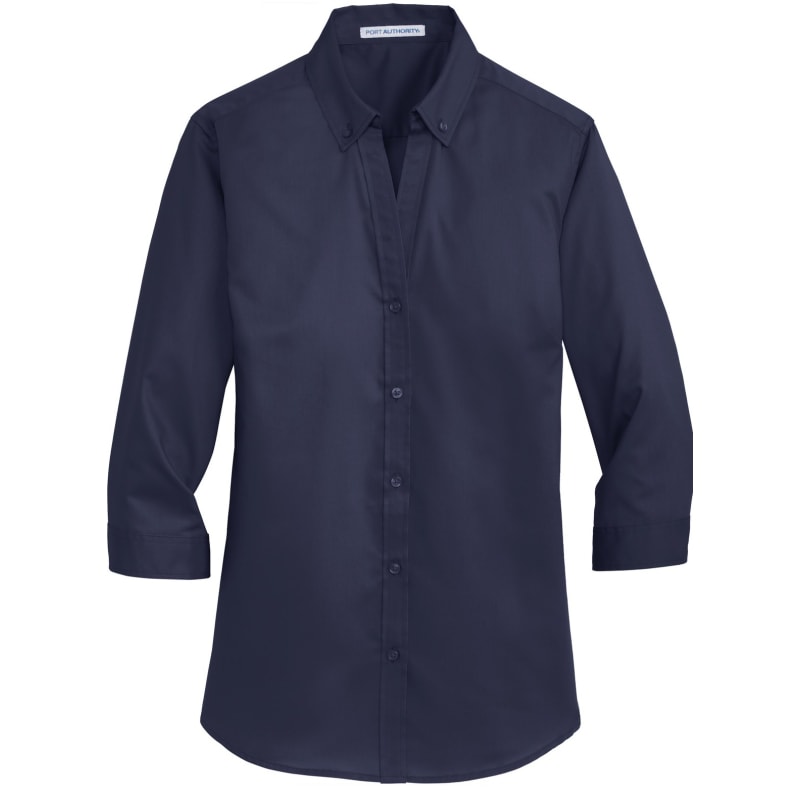 Port Authority Ladies 3/4-Sleeve SuperPro Twill Shirt. 25