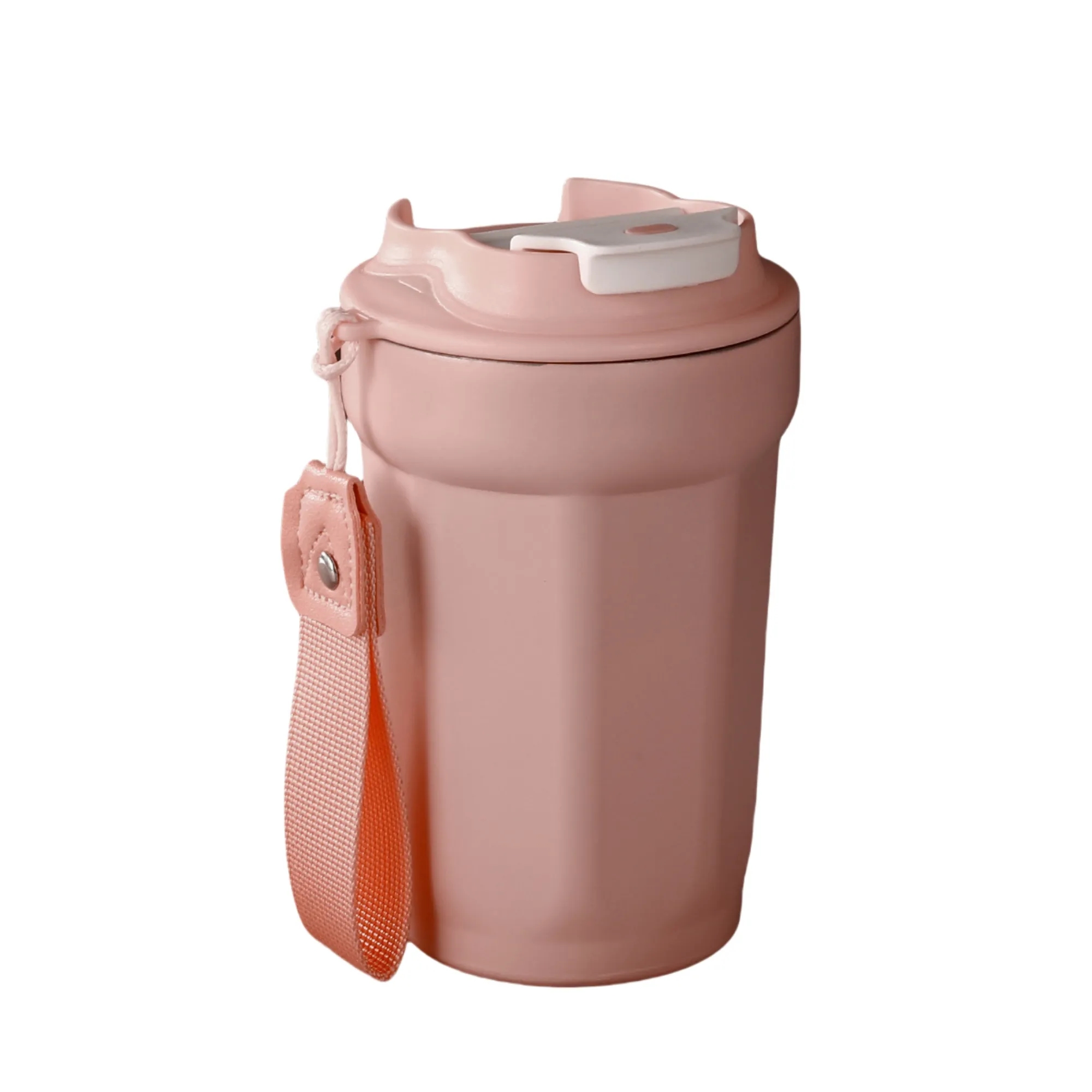 15oz 316 Stainless Steel Vacuum Coffee Cup With Lanyard 5