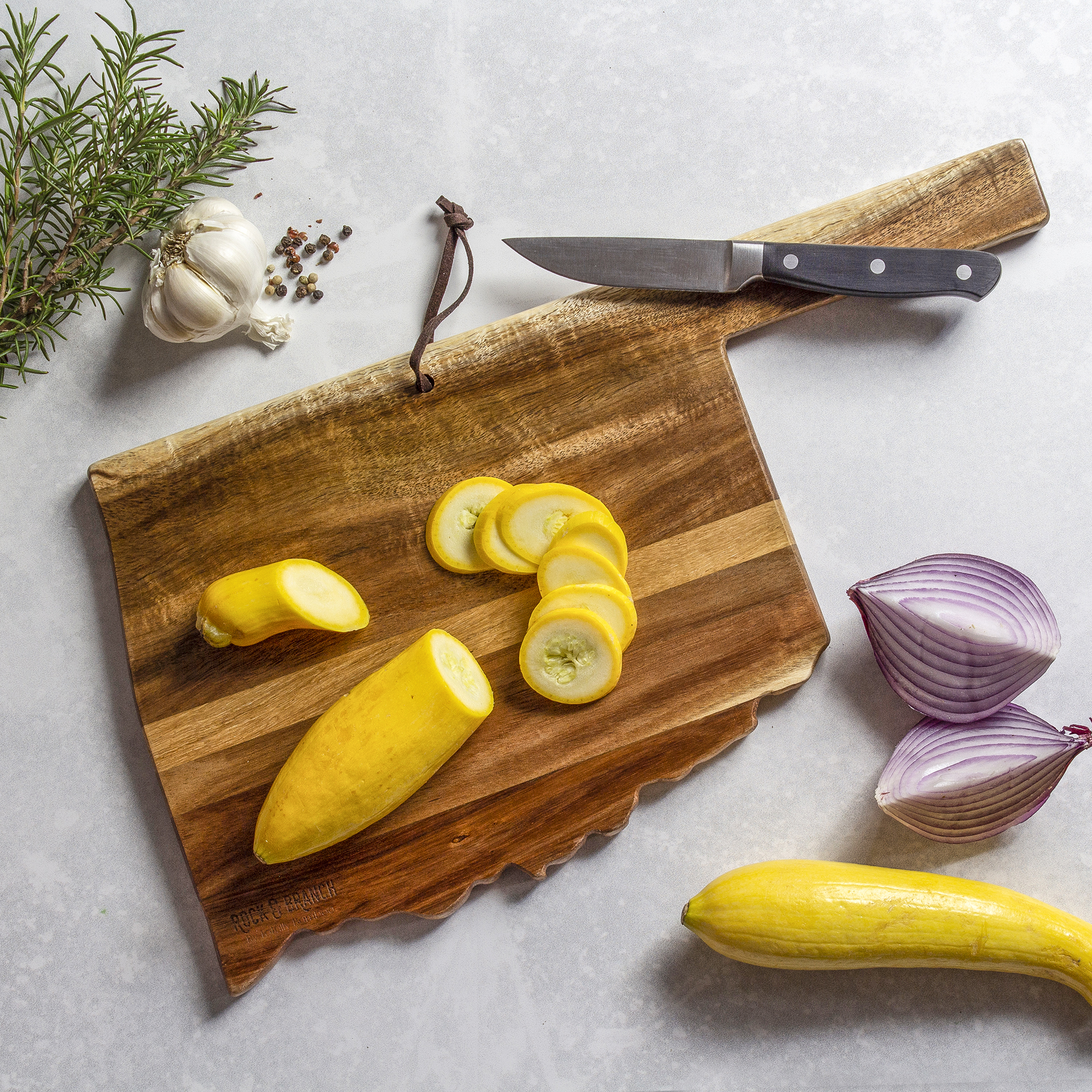 Rock & Branch® Origins Series Oklahoma State Shaped Cutting and Serving Board 3