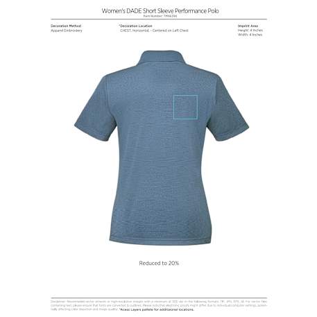 Women's DADE Short Sleeve Polo 498