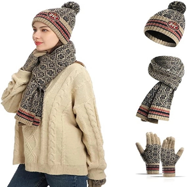 Winter Hats Scarf Gloves 6