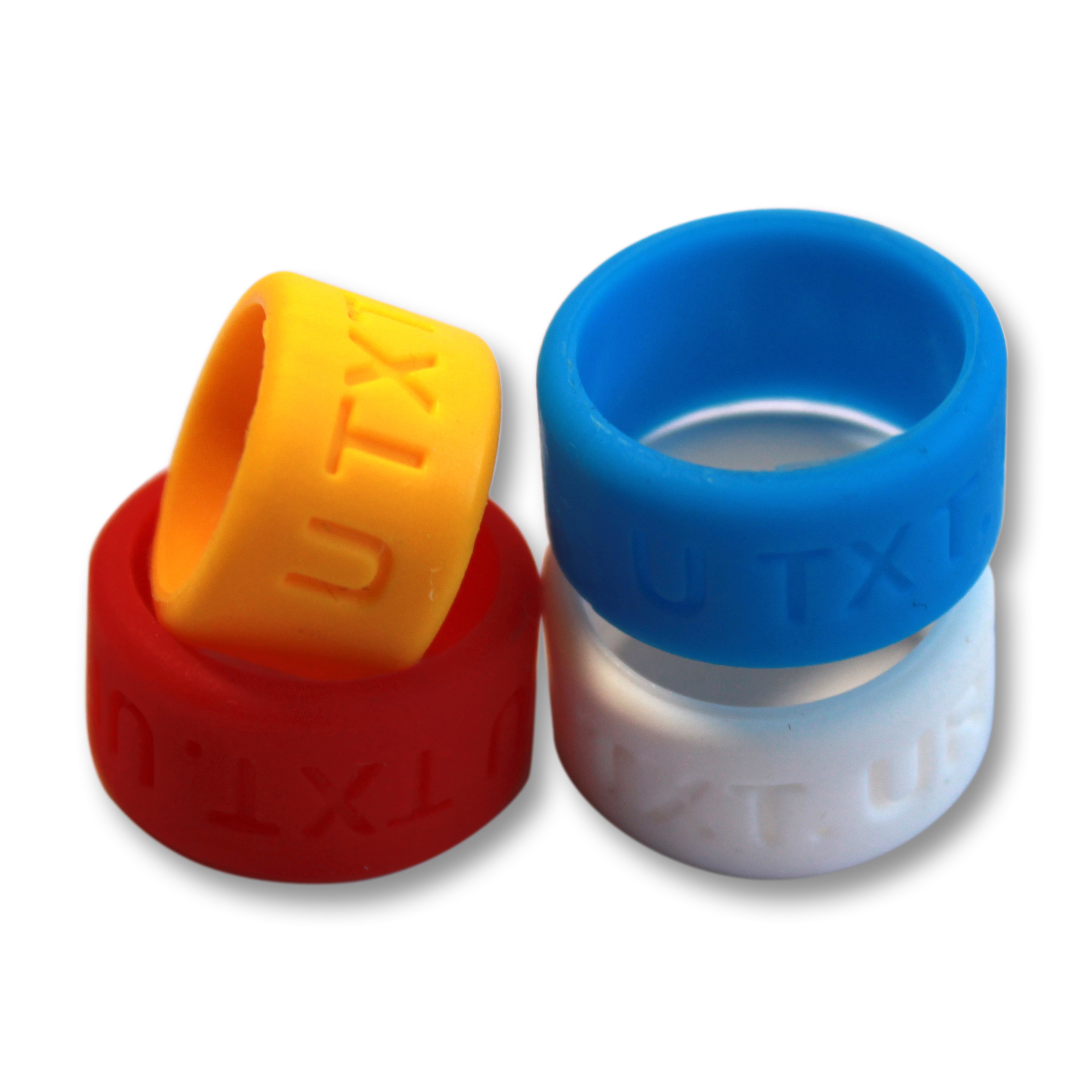 CUSTOM Debossed or Embossed Silicone Thumb Band