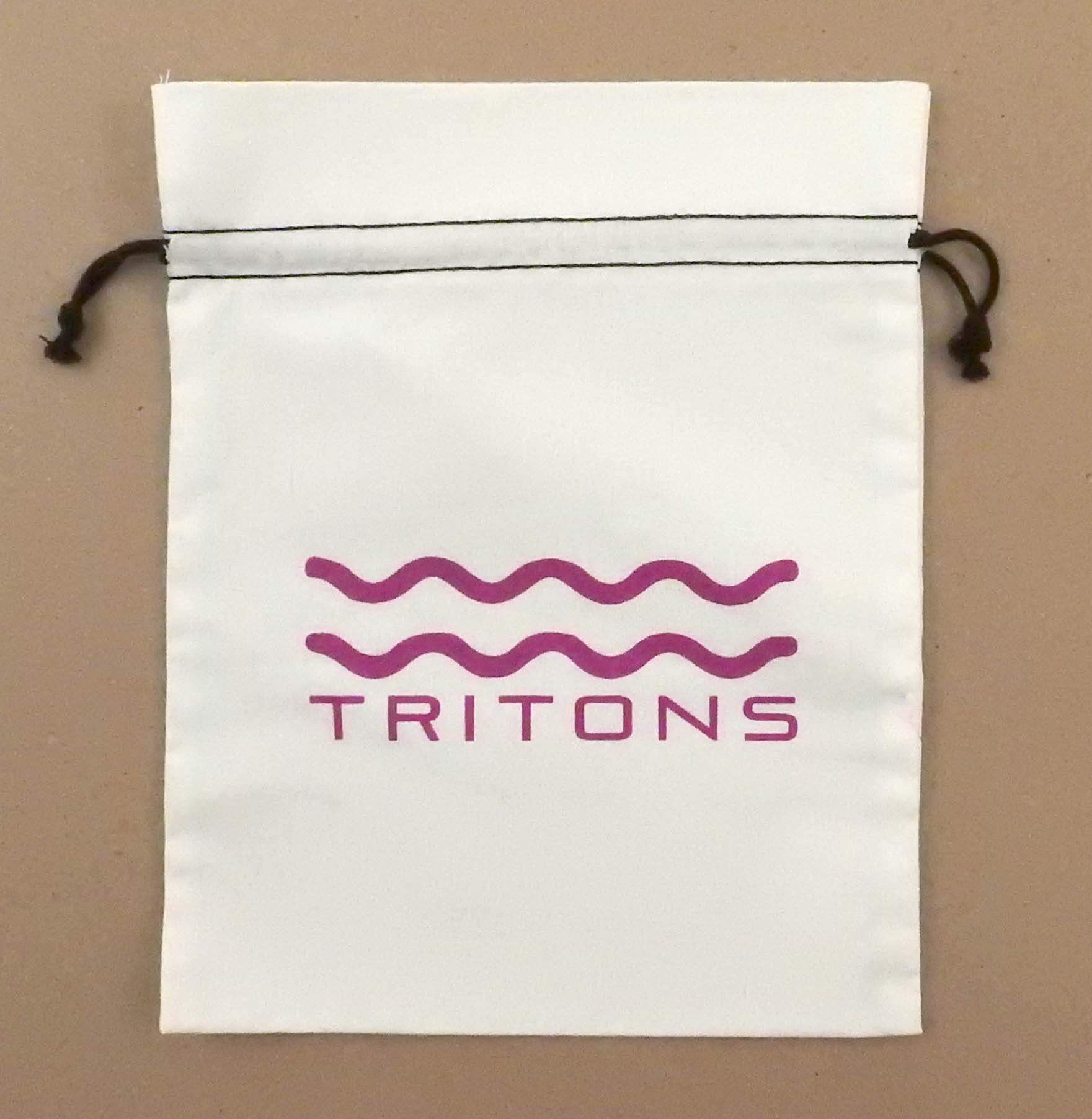 "Duplex" Cotton Double Drawstring Bag 8 x 10" 1