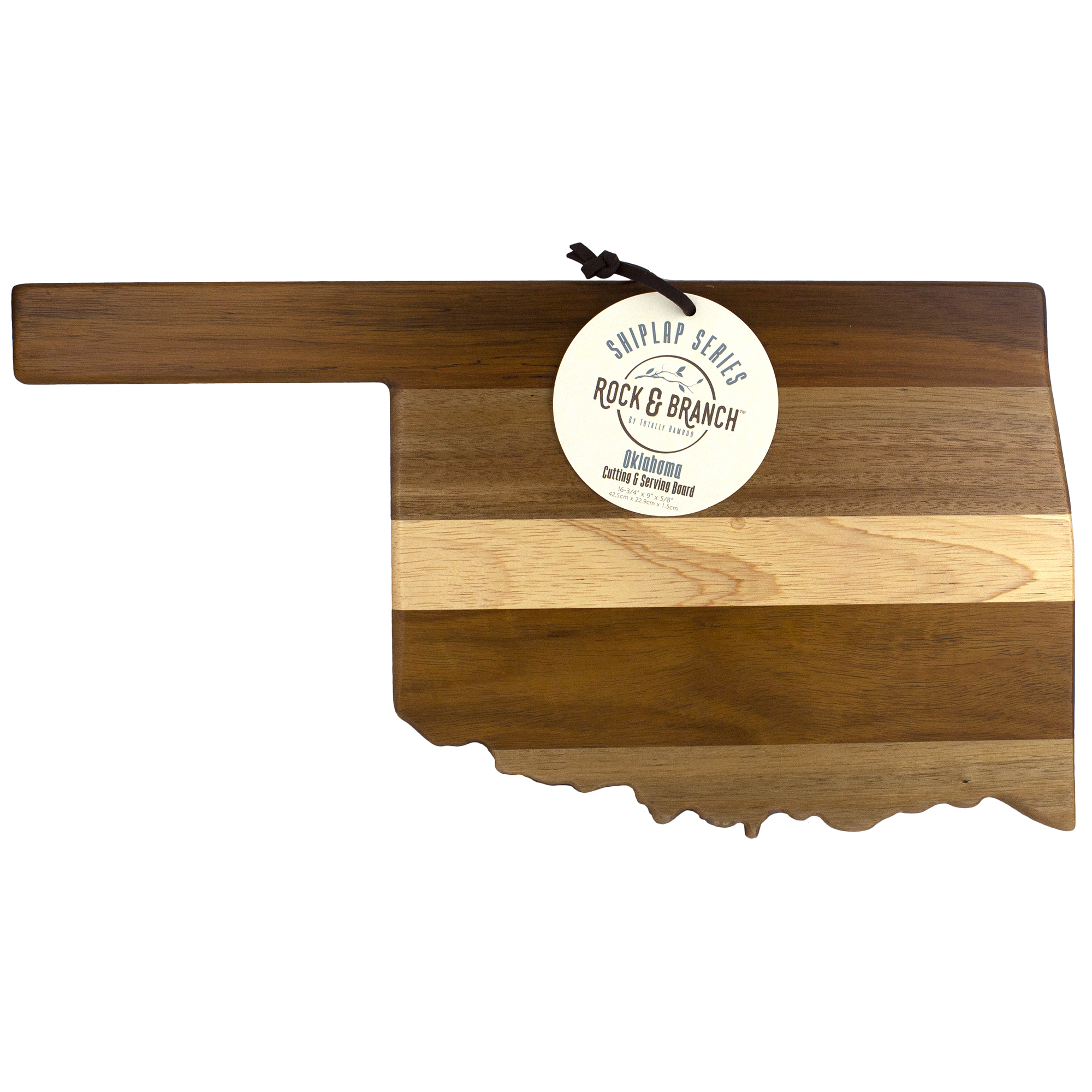 Rock & Branch® Shiplap Series Oklahoma State Shaped Wood Serving and Cutting Board 4