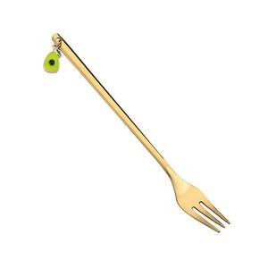 Fruits Charms Pendant Dessert Salad Fork 6