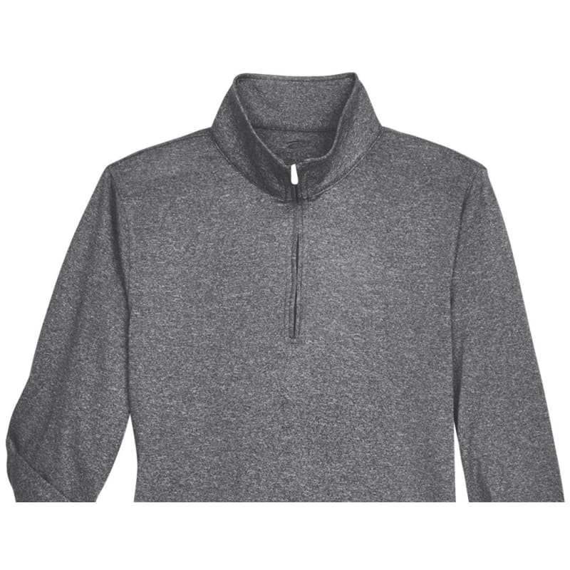 UltraClub Ladies' Cool & Dry Heathered Performance Quarter-Zip 17