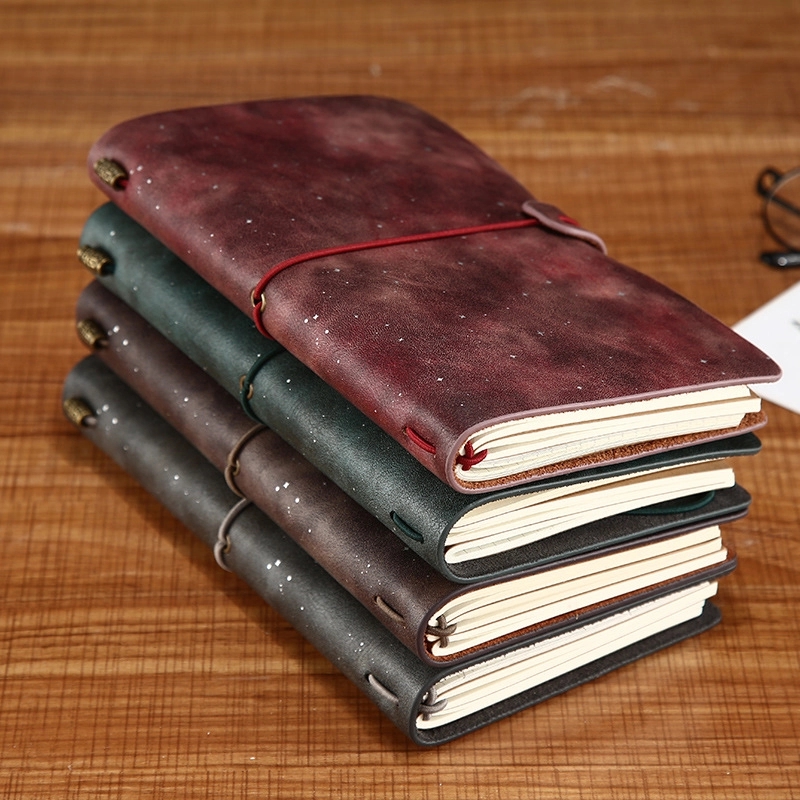 PU Leather Starry Business Travel Journal Pocket Notebook 6