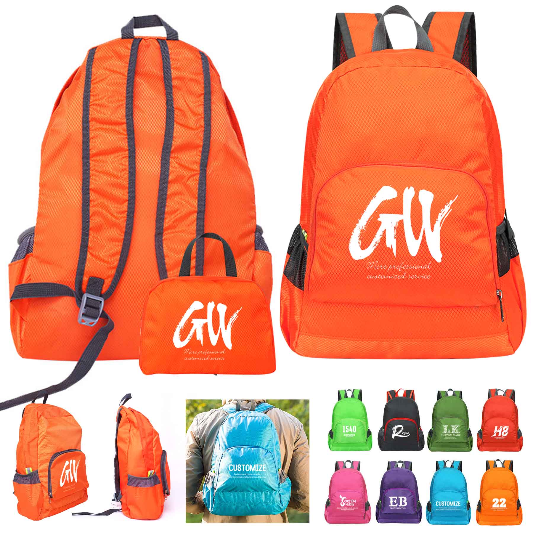 Outdoor Travel Sports Folding Backpack 2