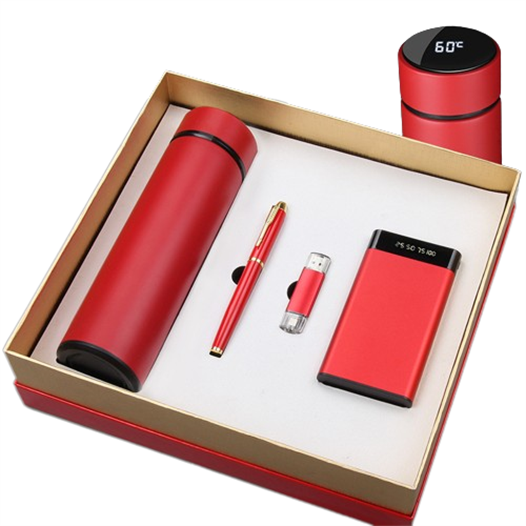 Custom Gift Set/Vacuum Cup/Pen/Usb Flash Drive/ Powerbank 3