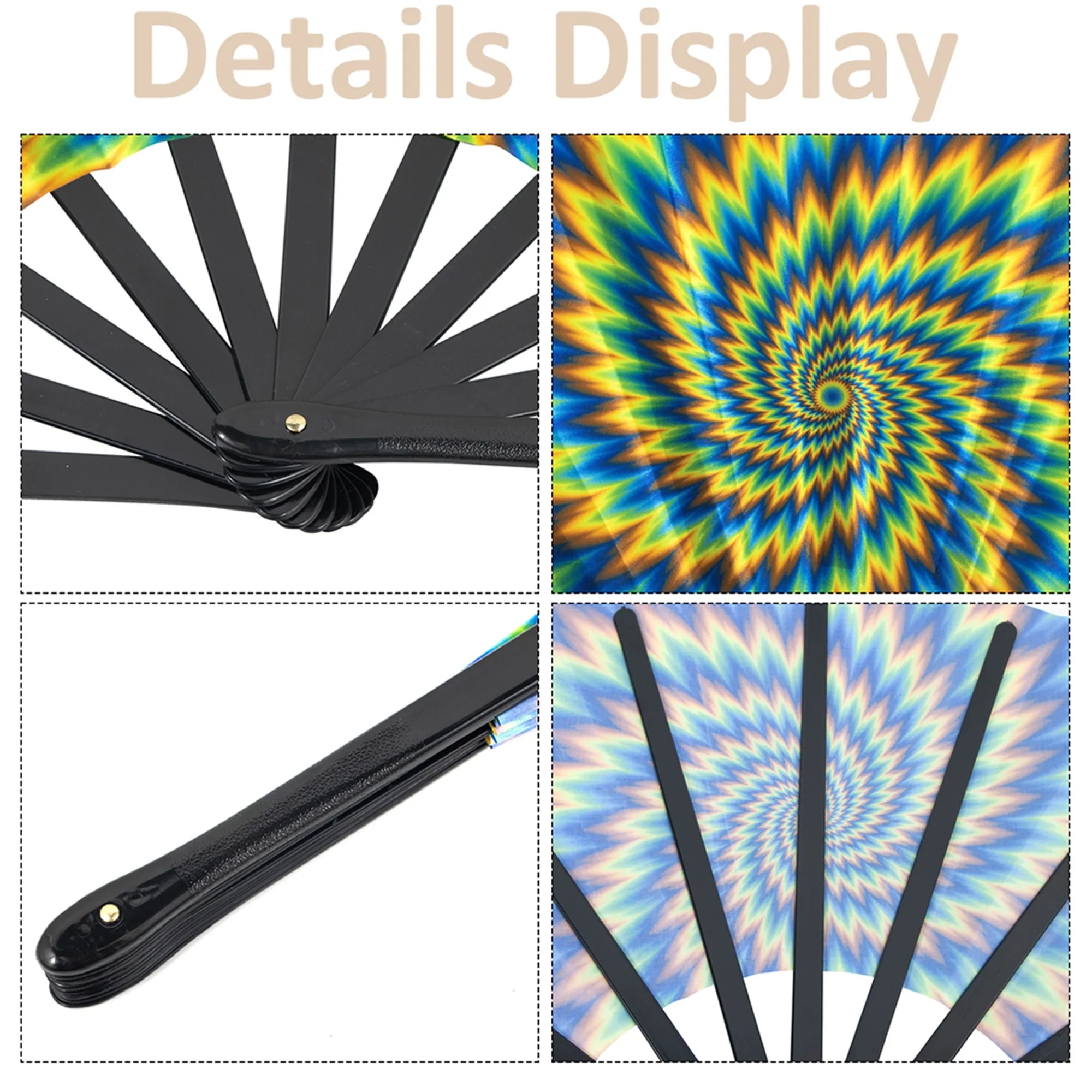 Western Cowgirl Line Dance Folding Hand Fan 13 Inch 13