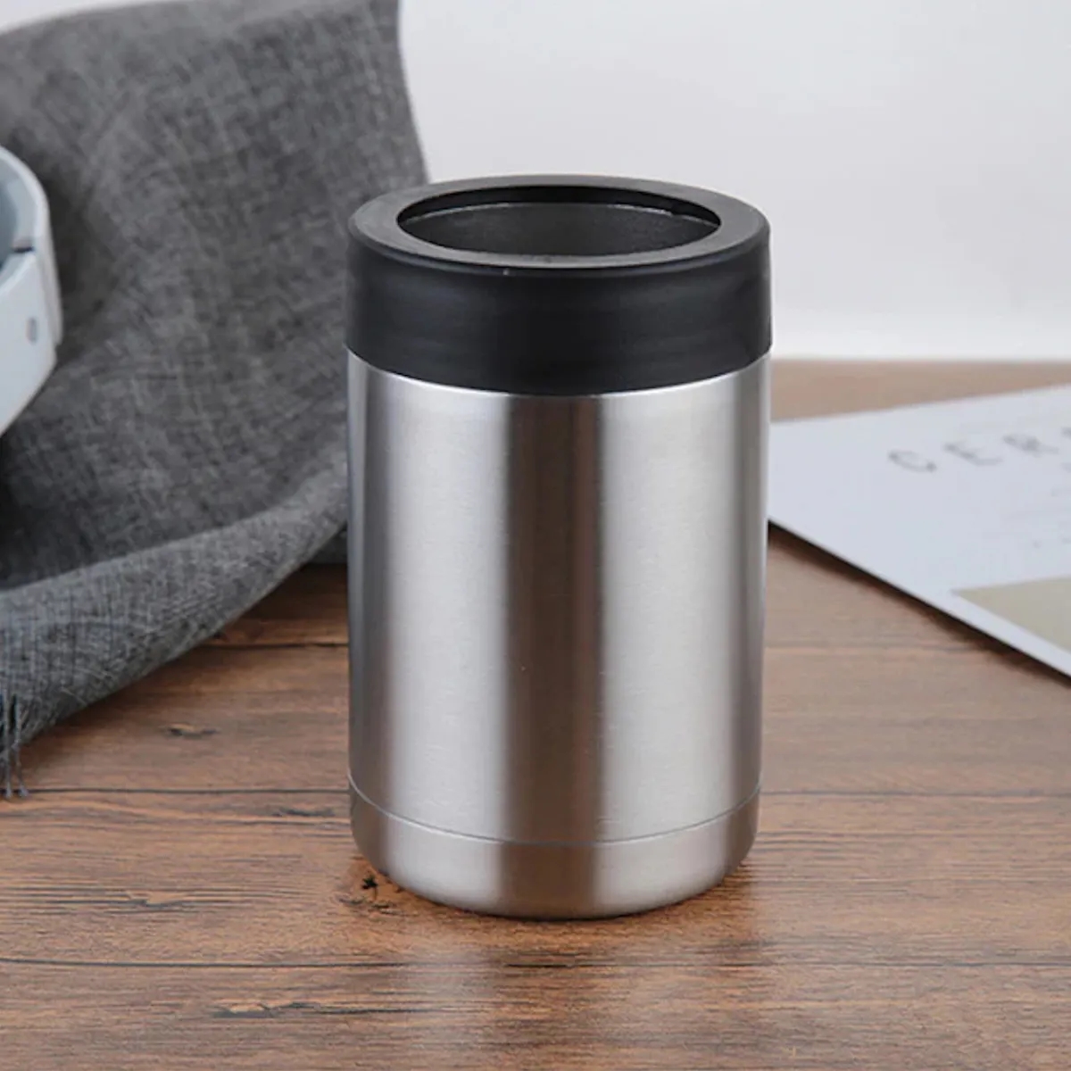 12 Oz. Can Cooler Double Wall Beverage Holder Bottle Sleeve 3