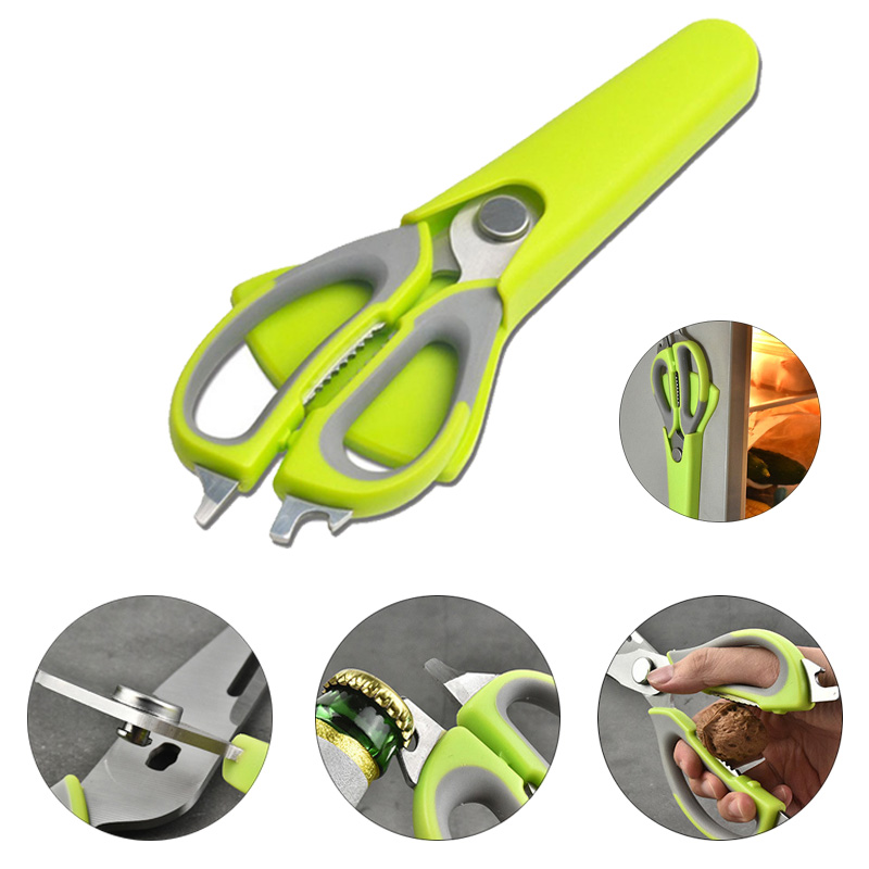 Multi-funcational Kitchen Scissors w/ Magnetic Sheath 1