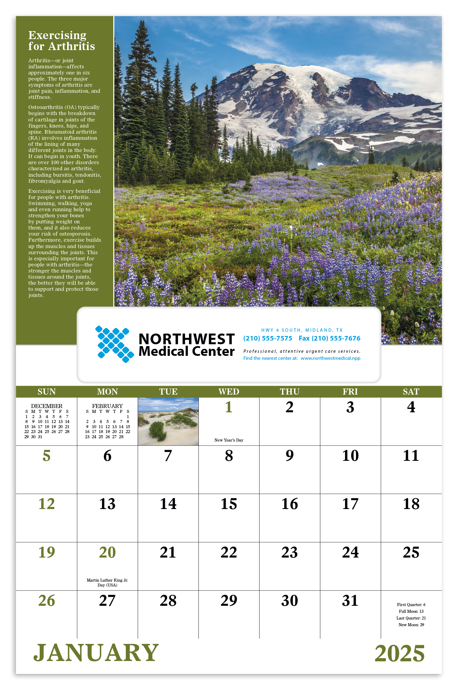 Good Value™ Healthy Living - Window Calendar 7