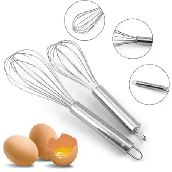 8 Inches Stainless Steel Egg Whiskteel Whisk 2