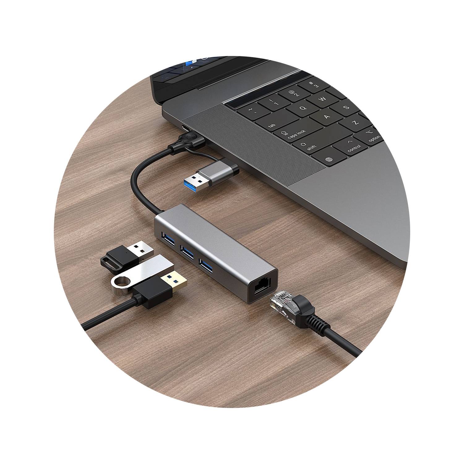 USB Hub With Network Interface 2