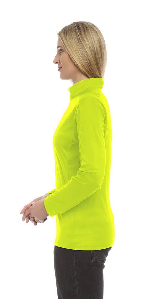 Ladies' Wicking L/S Solid Zip Pullover, custom hoodie or sweatshirt with logo imprint 32