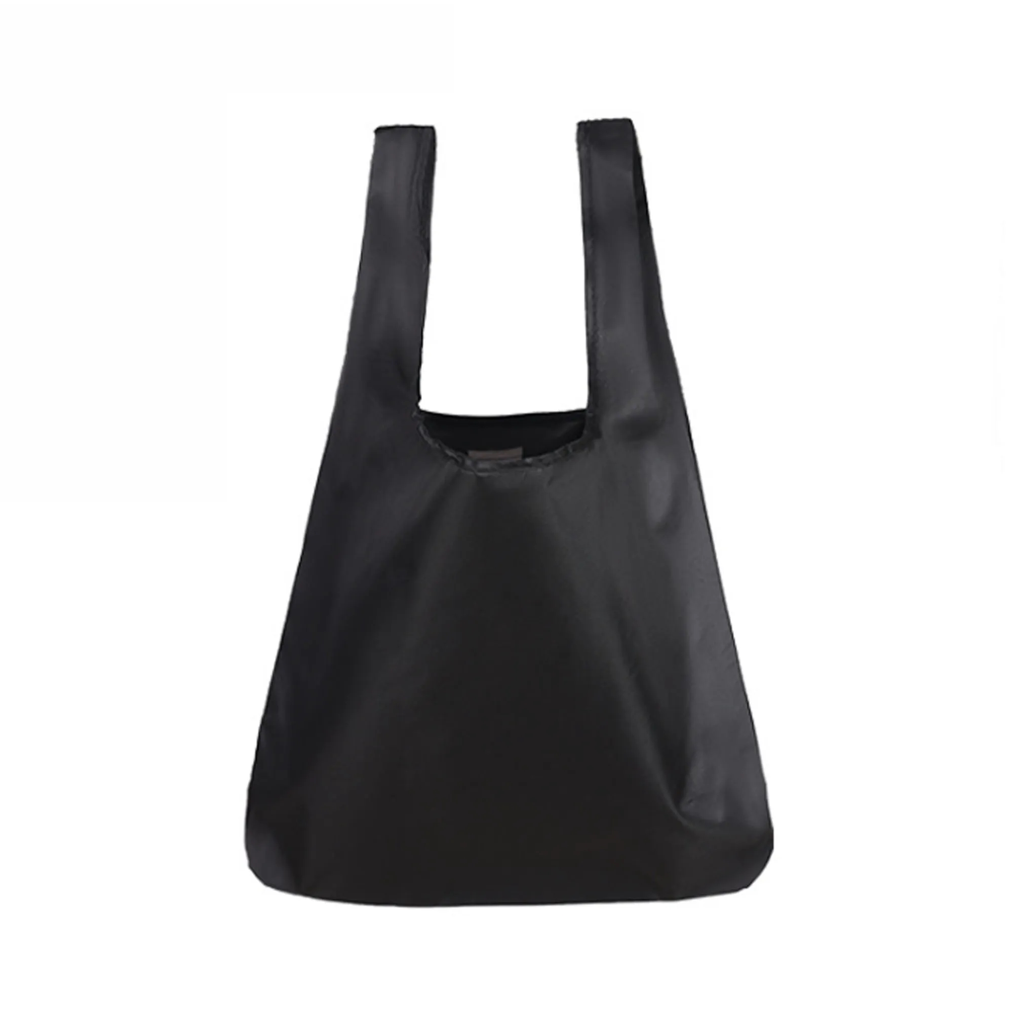 Portable Folded Shopping Grocery Tote Bag, custom tote bag with logo imprint 2