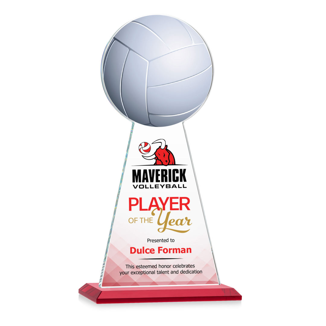 Edenwood Volleyball VividPrint™ Award - Red 4
