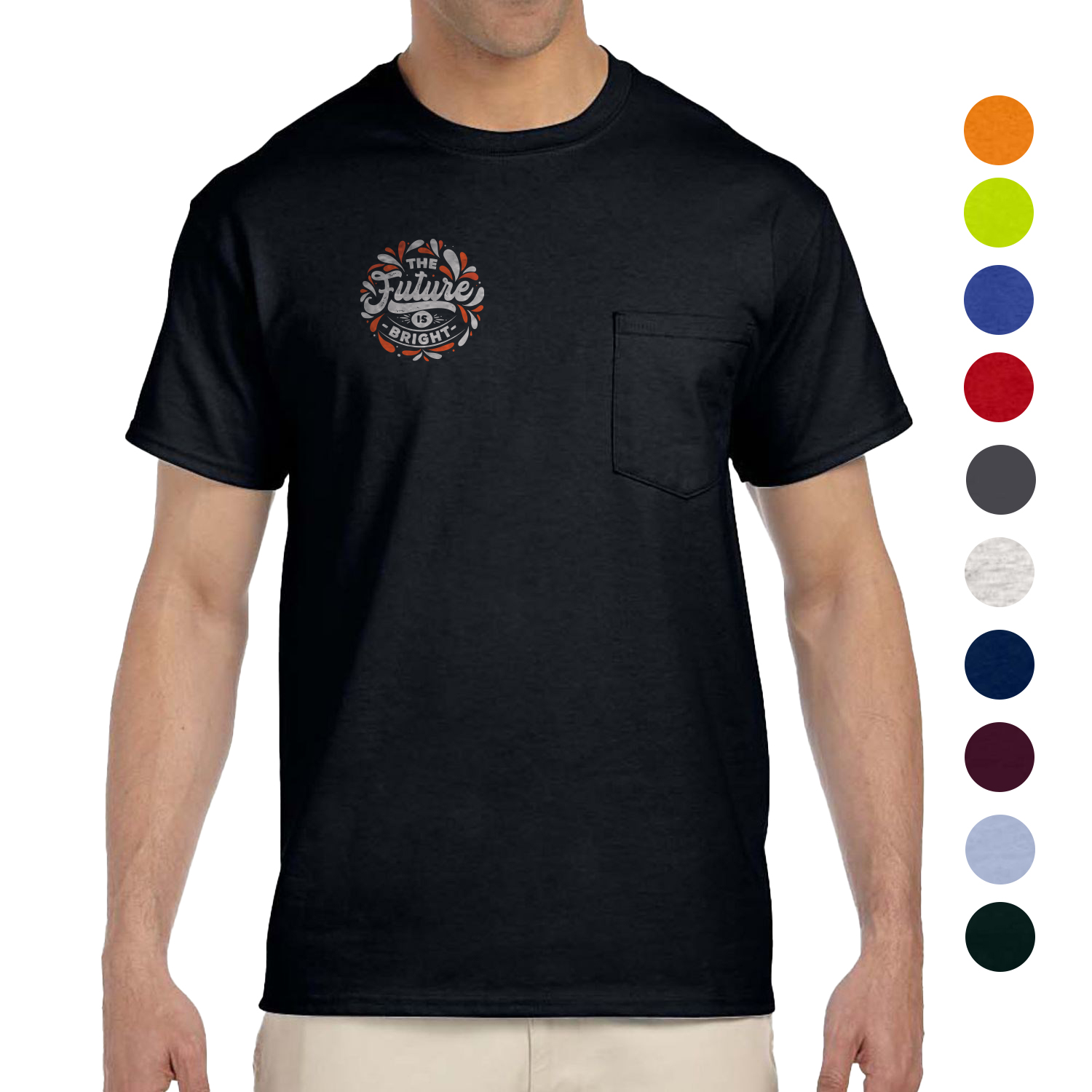 Gildan Ultra 6.1-oz. 100% Preshrunk Cotton Men's T-shirt w/ Pocket 3