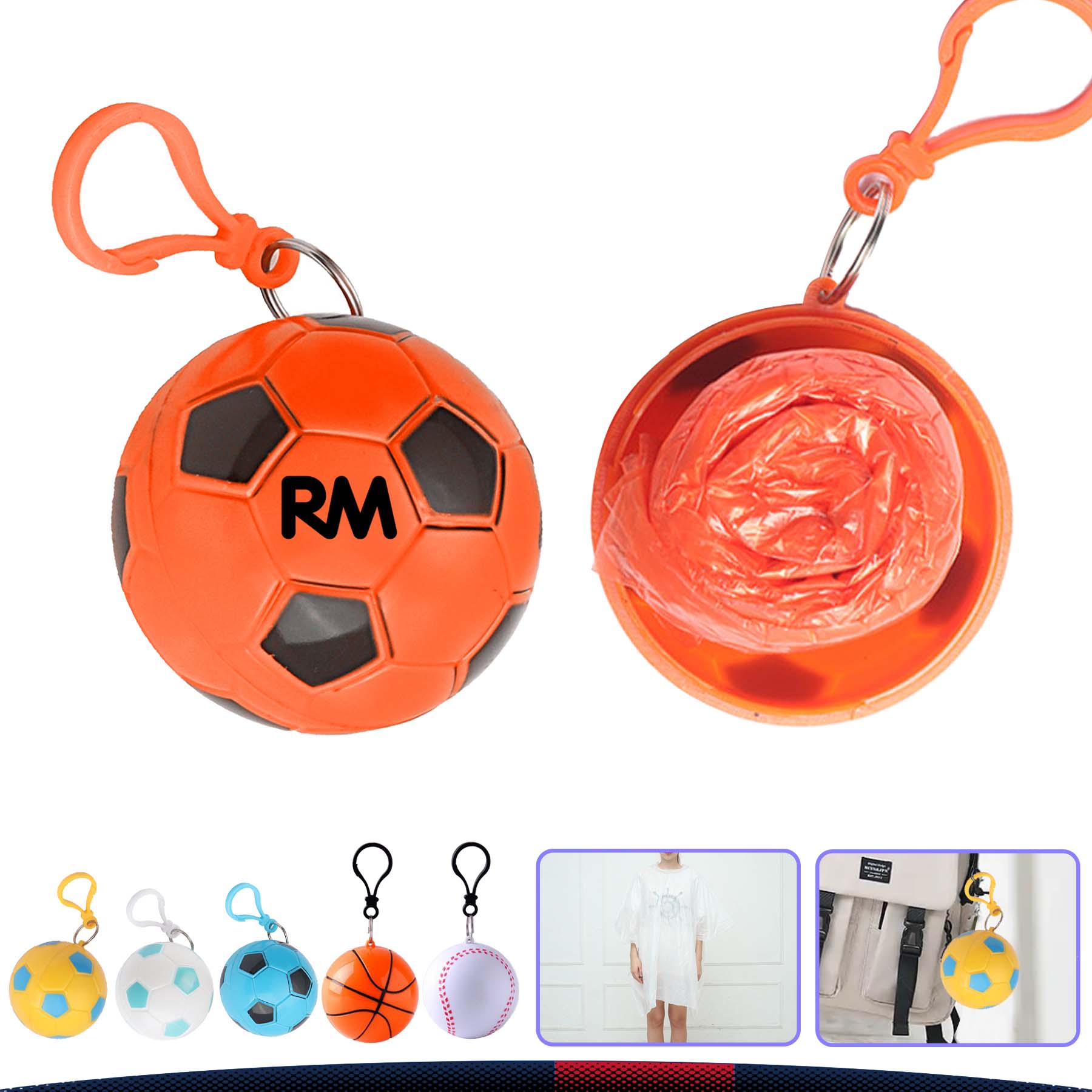 Raincoat Keychain Ball 6