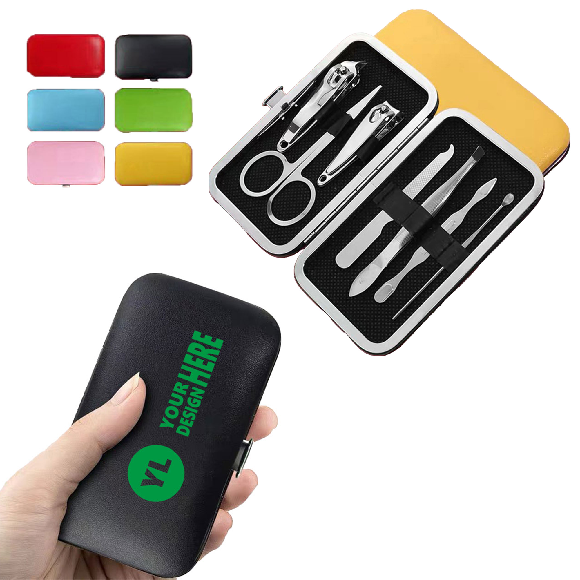 MOQ 20 Colorful 7-Piece Nail Grooming Kit 2
