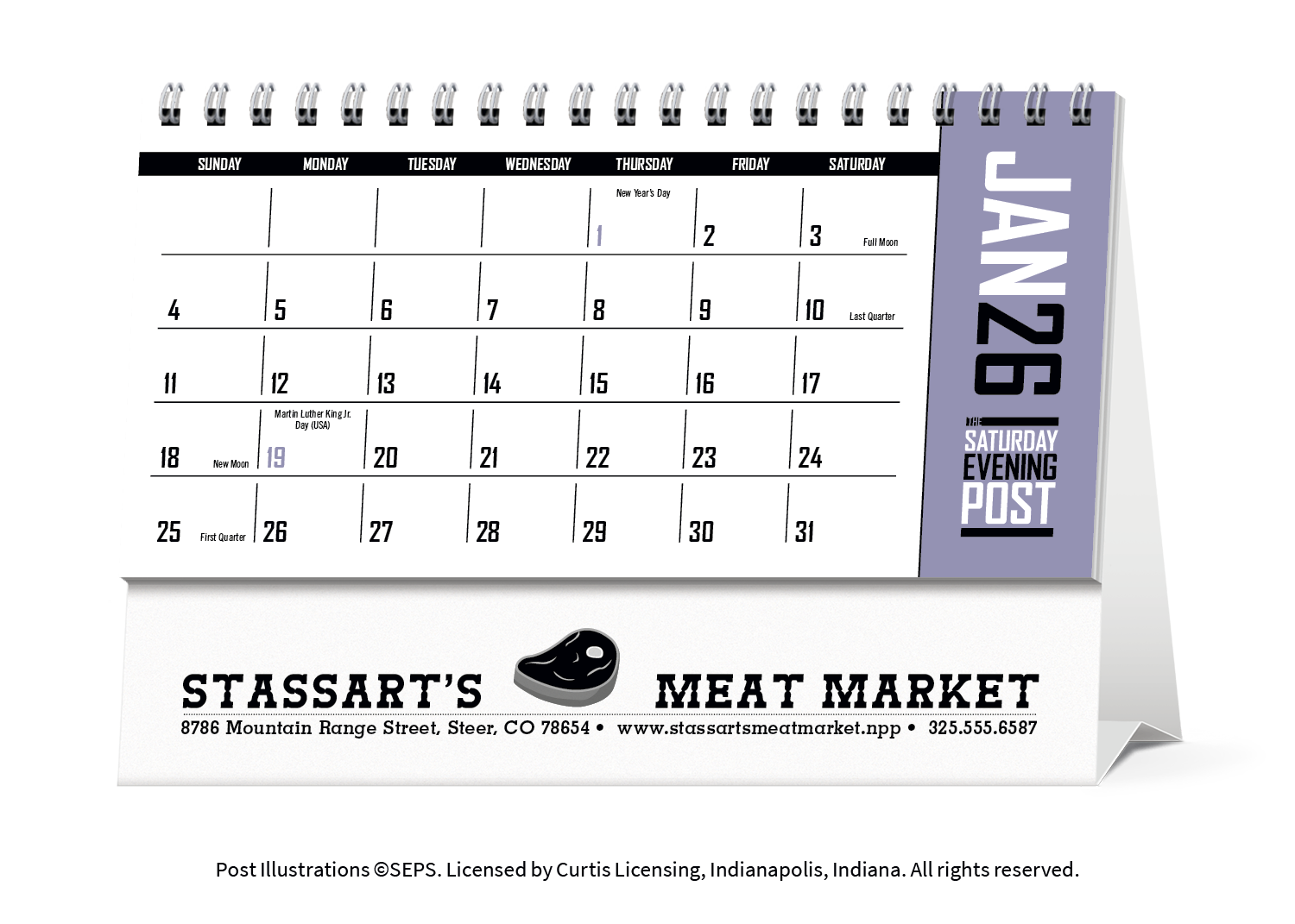 Triumph® Calendars The Saturday Evening Post Desk Calendar 40