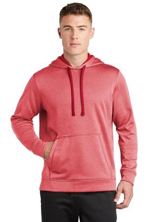 PosiCharge Sport-Wick Heather Fleece Hooded Pullover