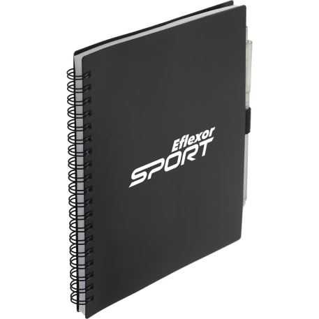 FSC® Recycled 5.5” x 7” Spiral Notebook w/ RPET Pe 204