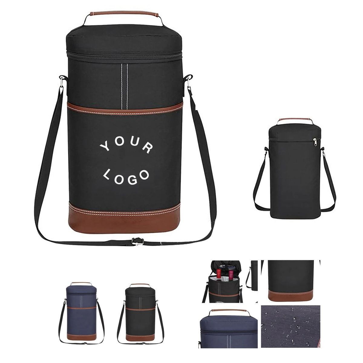 Oxford PEVA Insulated Wine and Beer Cooler Bag 2