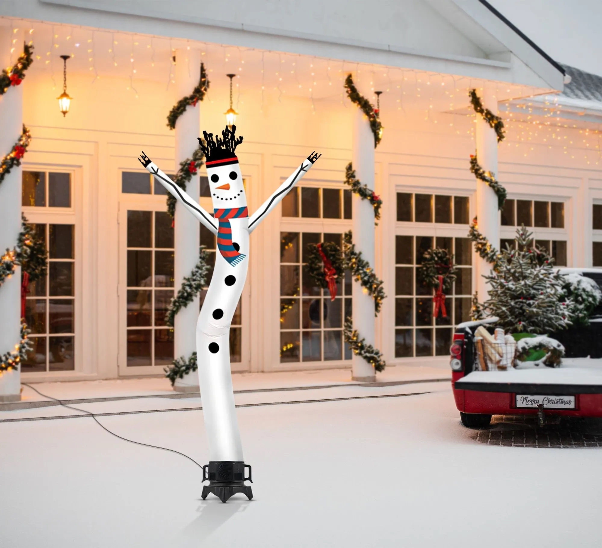 Snowman Inflatable Tube Man with Blower 3