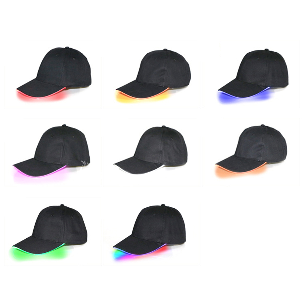 Fiber Optic Luminous Hiking Visor LED Baseball Hat 3