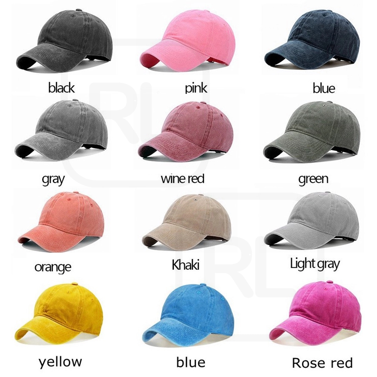 Washed Denim Baseball Cap 3