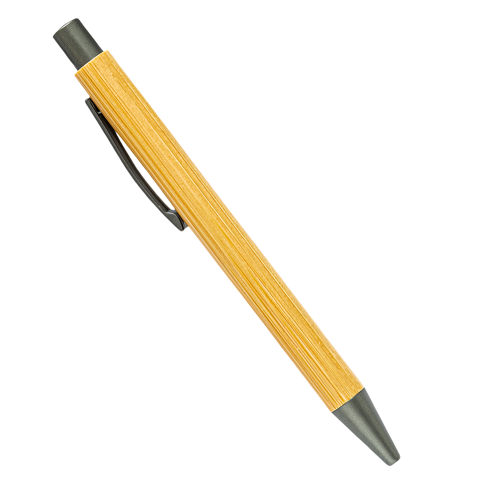 Bamboo Ballpoint Pen - Retractable Bamboo Wood Gift Pen with Smooth Writing 2